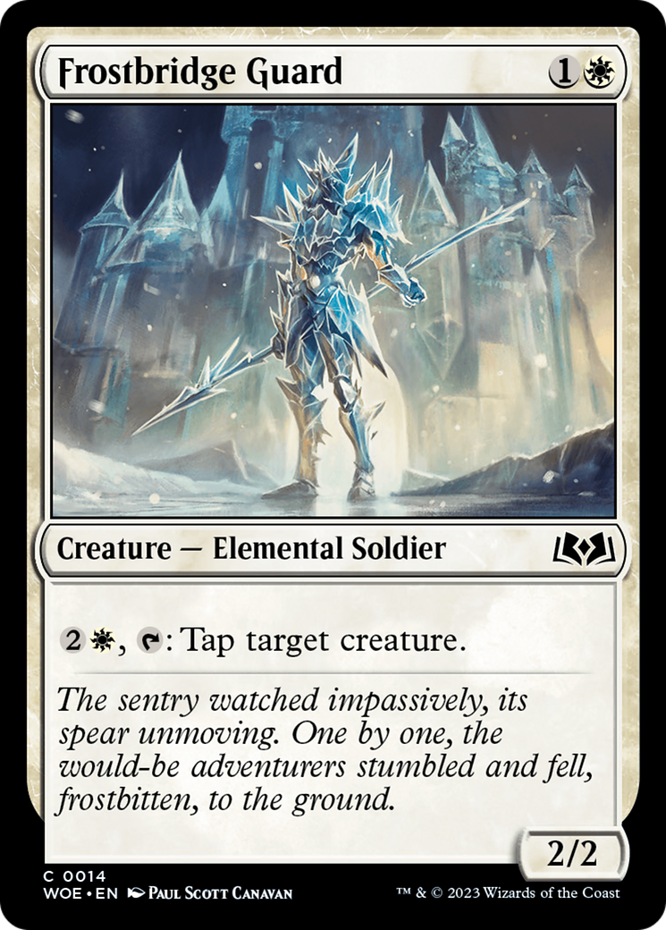Image of Frostbridge Guard (WOE-014) - Wilds of Eldraine Foil