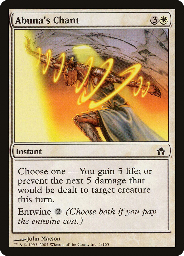 Image of Abuna's Chant (5DN-001) - Fifth Dawn Foil