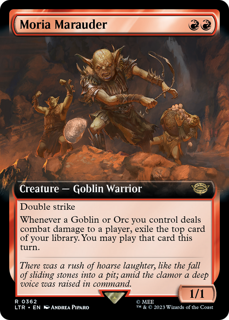 Image of Moria Marauder (Extended Art) (LTR-362) - The Lord of the Rings: Tales of Middle-earth: (Extended Art)