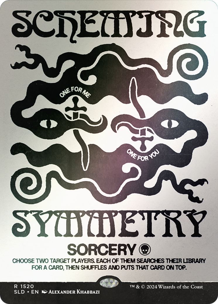 Image of Scheming Symmetry (Rainbow Foil) (SLD-1520★) - Secret Lair Drop (Borderless) Foil