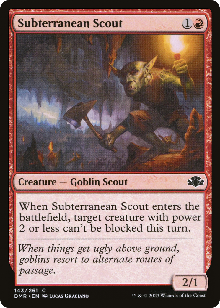 Image of Subterranean Scout (DMR-143) - Dominaria Remastered Foil