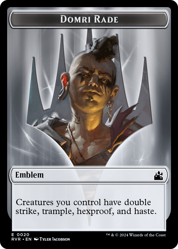 Image of Domri Rade Emblem (TRVR-020) - Ravnica Remastered Tokens