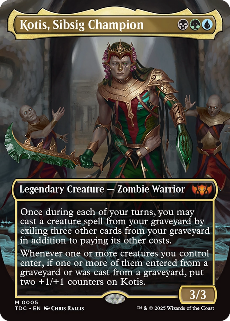 Image of Kotis, Sibsig Champion (TDC-005) - Commander: Tarkir: Dragonstorm (Borderless)