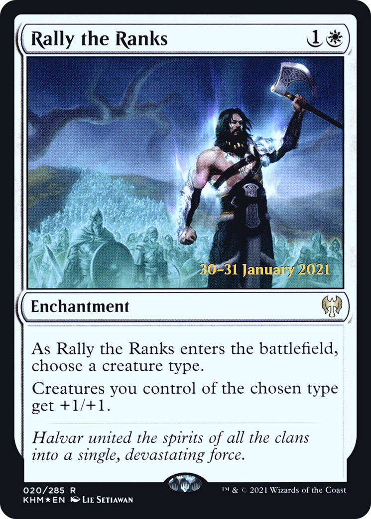 Image of Rally the Ranks (PRE-20S) - Kaldheim Promos Foil