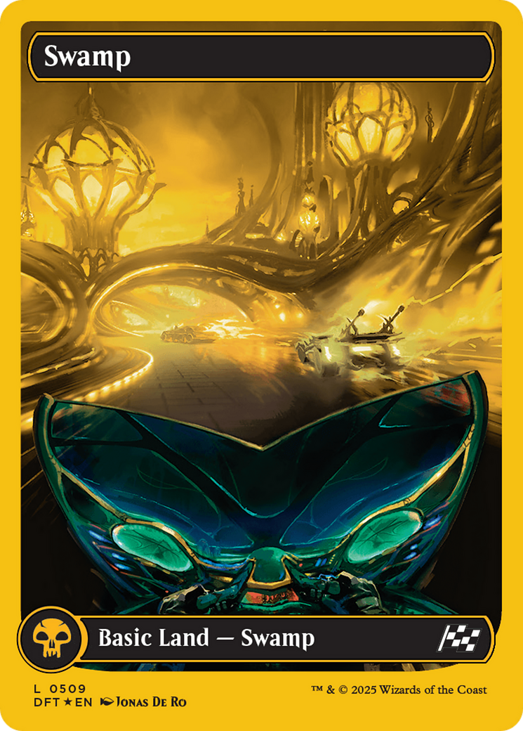 Image of Swamp (0509) (First-Place Foil) (DFT-509) - Aetherdrift: (Full Art) Foil