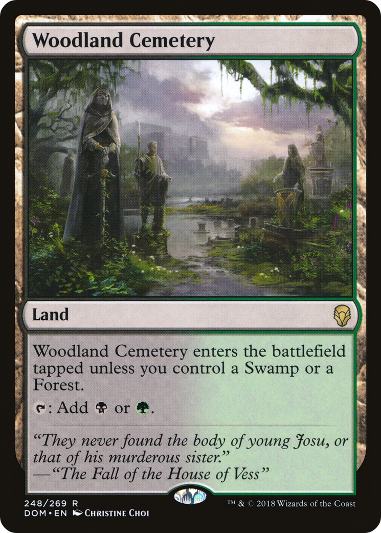 Image of Woodland Cemetery (DOM-248) - Dominaria Foil