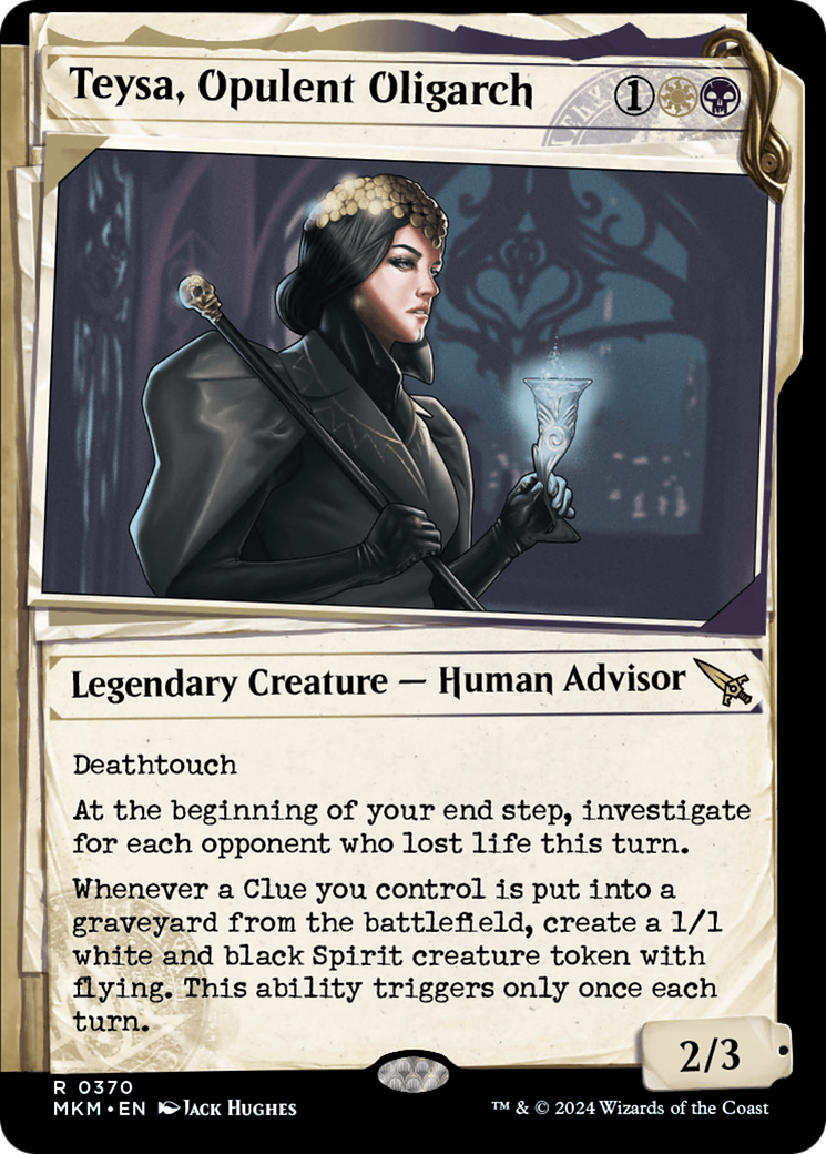 Image of Teysa, Opulent Oligarch (Showcase) (0370) (MKM-370) - Murders at Karlov Manor: (Showcase) Foil