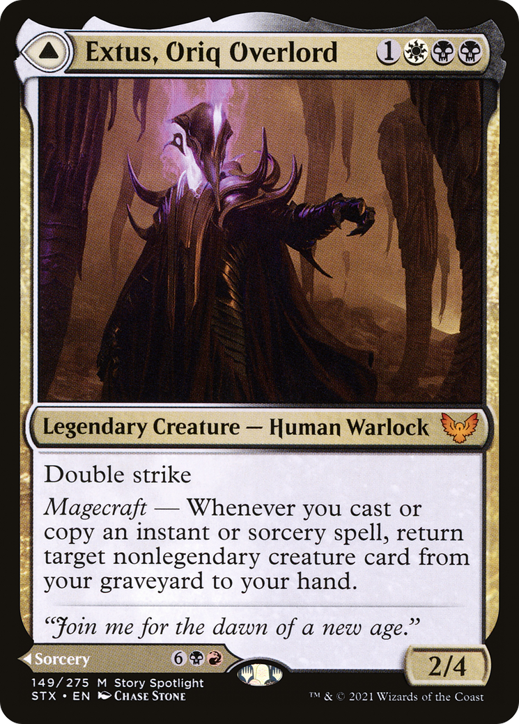 Image of Extus, Oriq Overlord (STX-149) - Strixhaven: School of Mages Foil