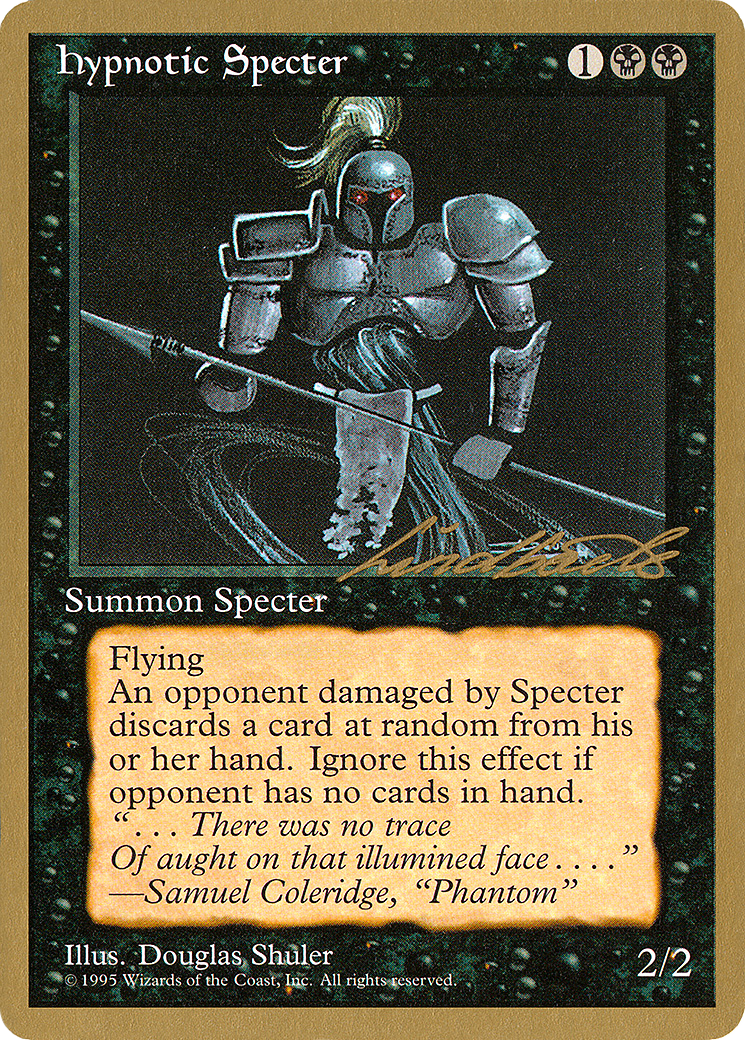 Image of Hypnotic Specter - 1996 Leon Lindback (4ED) (WCD-) - Pro Tour Collector Set