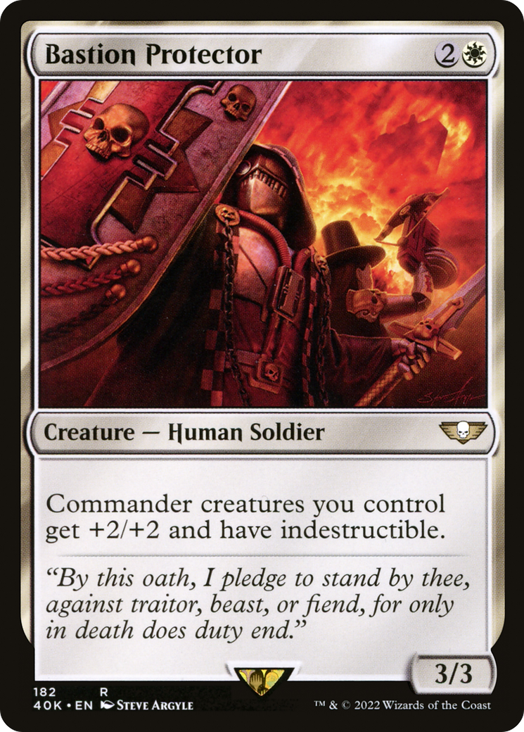 Image of Bastion Protector (40K-182) - Warhammer 40,000 Commander