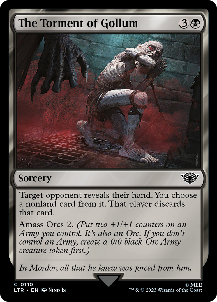 Image of The Torment of Gollum (LTR-110) - The Lord of the Rings: Tales of Middle-earth Foil