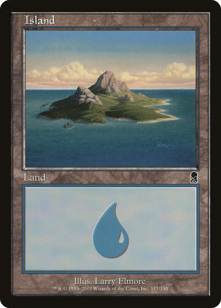 Image of Island (337) (ODY-337) - Odyssey Foil