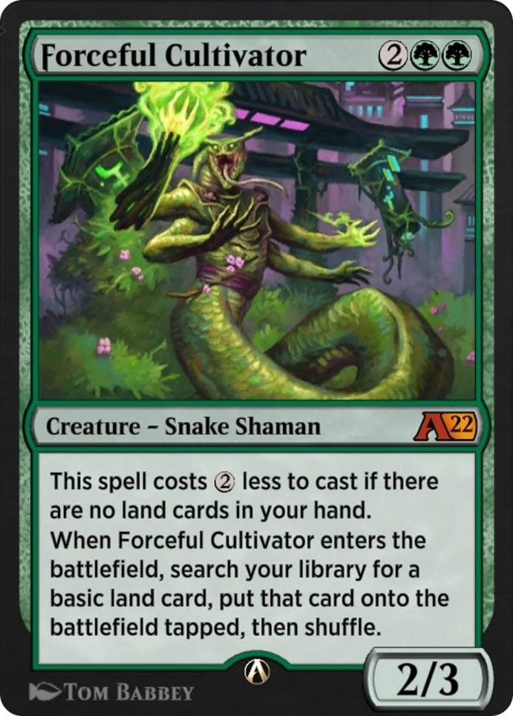 Image of Forceful Cultivator (YNEO-029) - Alchemy: Kamigawa