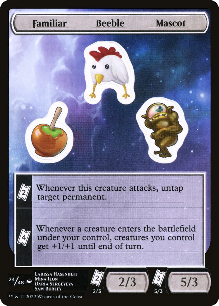 Image of Familiar Beeble Mascot (UNF-024) - Unfinity Sticker Sheets