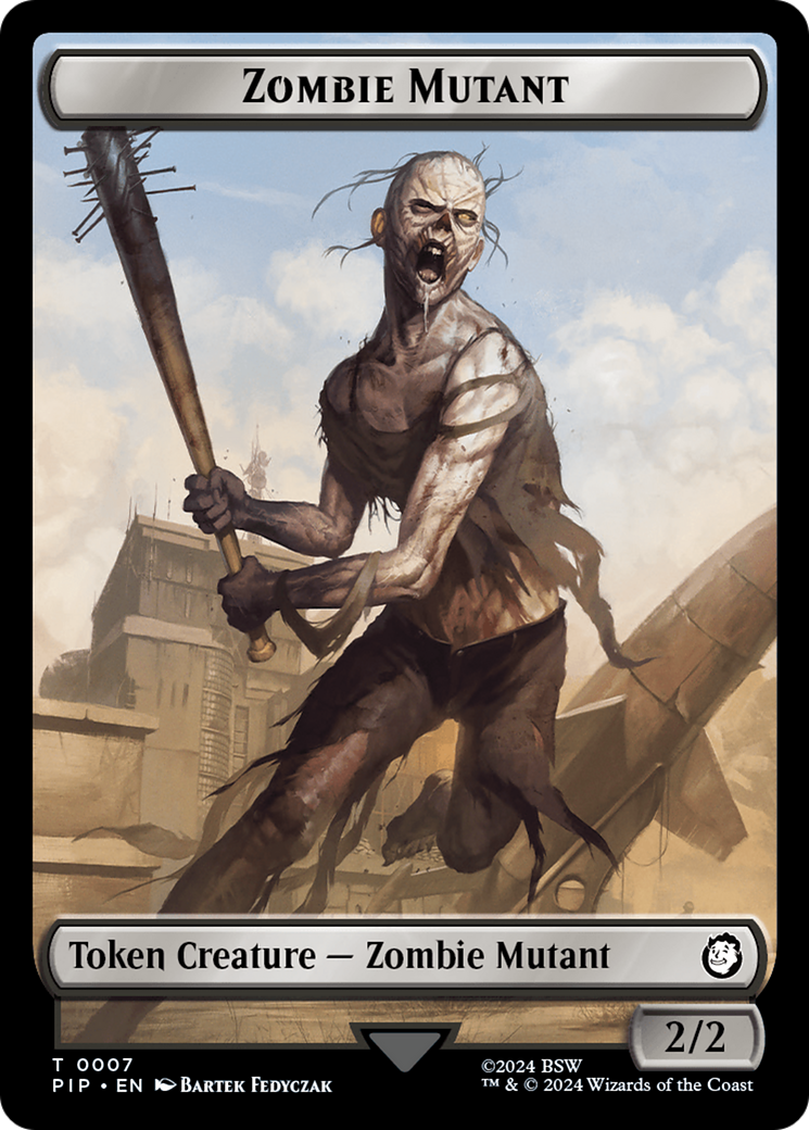 Image of Zombie Mutant (TPIP-007) - Fallout Tokens Foil