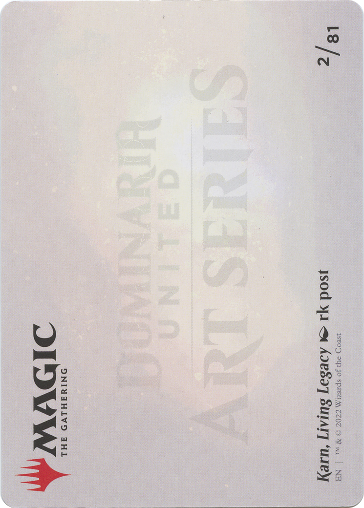 Image of Karn, Living Legacy // Karn, Living Legacy (ADMU-002) - Dominaria United Art Series (Borderless)