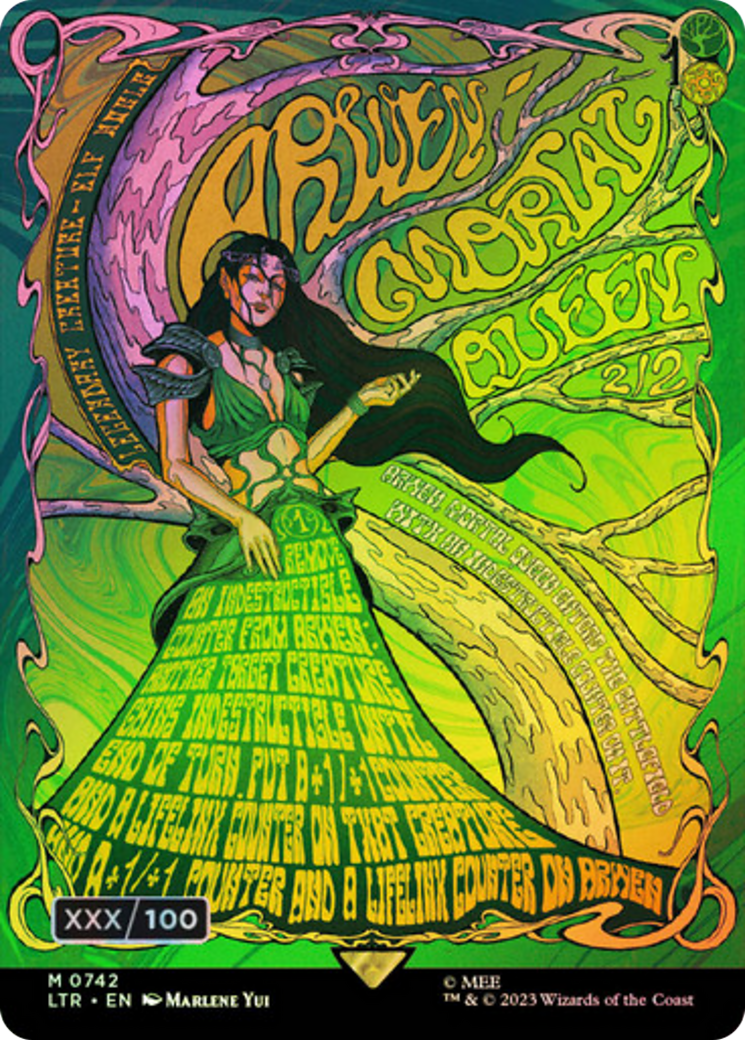 Image of Arwen, Mortal Queen (Borderless Poster) (Serial Numbered) (LTR-742) - The Lord of the Rings: Tales of Middle-earth (Borderless) Foil