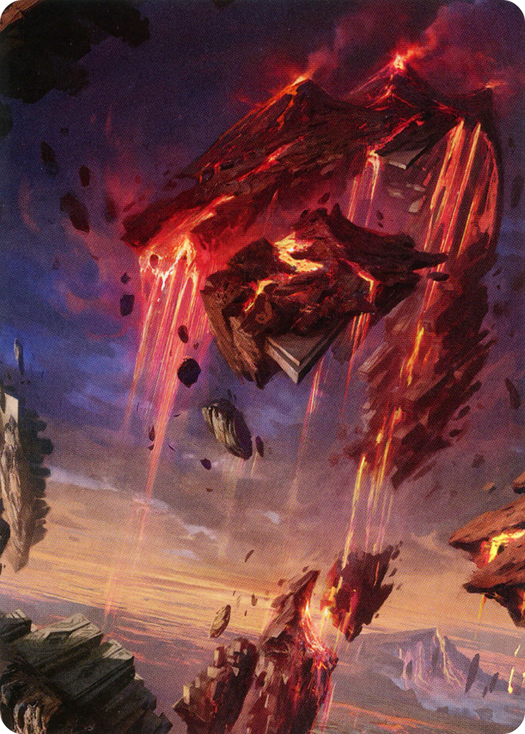 Image of Mountain // Mountain (AZNR-017) - Zendikar Rising Art Series (Borderless) Foil