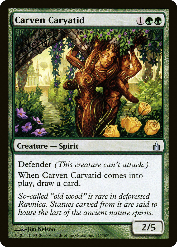 Image of Carven Caryatid (RAV-155) - Ravnica: City of Guilds Foil