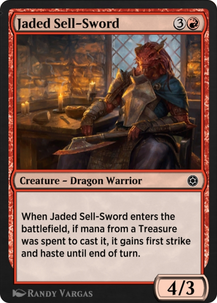 Image of Jaded Sell-Sword (HBG-185) - Alchemy Horizons: Baldur's Gate