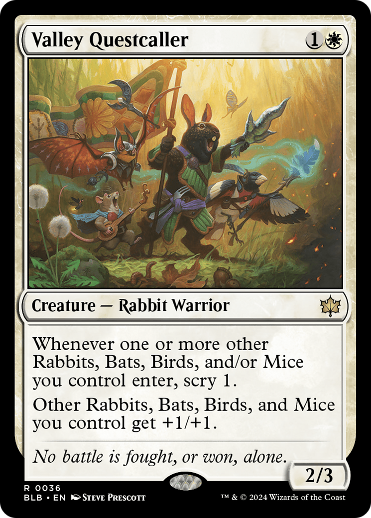 Image of Valley Questcaller (BLB-036) - Bloomburrow