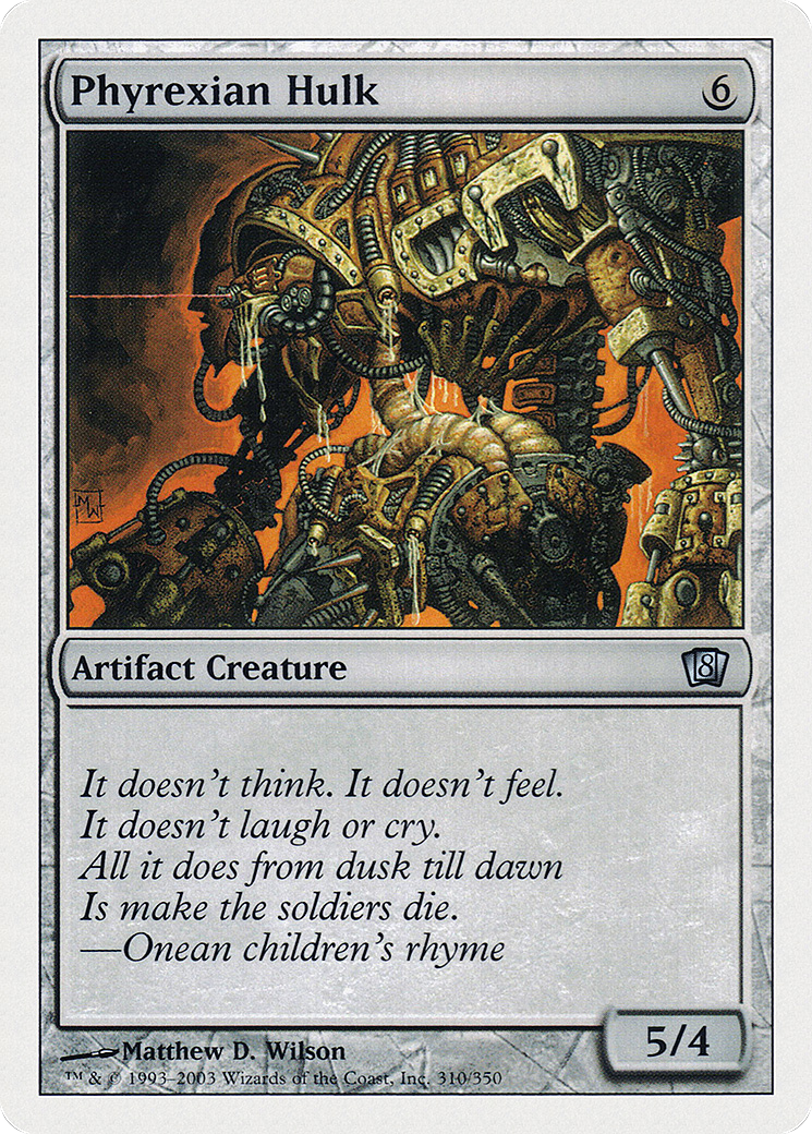 Image of Phyrexian Hulk (8ED-310) - 8th Edition Foil