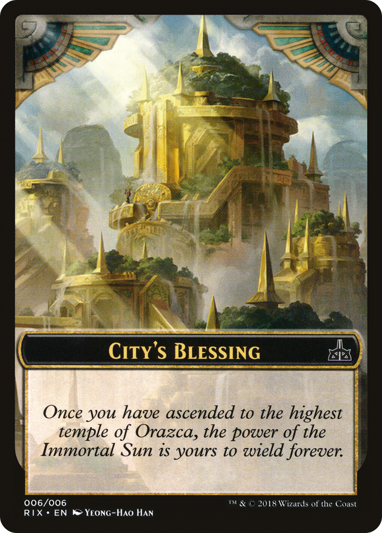 Image of City's Blessing Token (006) (RIX-006) - Rivals of Ixalan Tokens