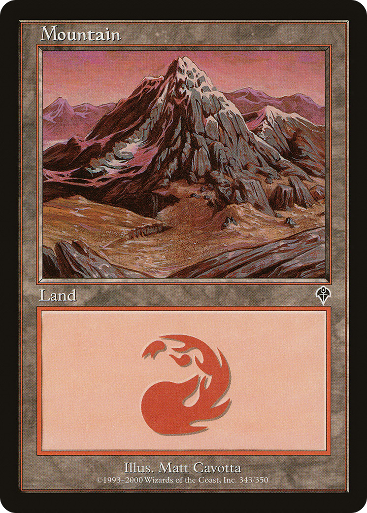 Image of Mountain (343) (INV-343) - Invasion Foil