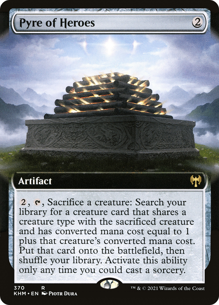Image of Pyre of Heroes (Extended Art) (KHM-370) - Kaldheim: (Extended Art) Foil
