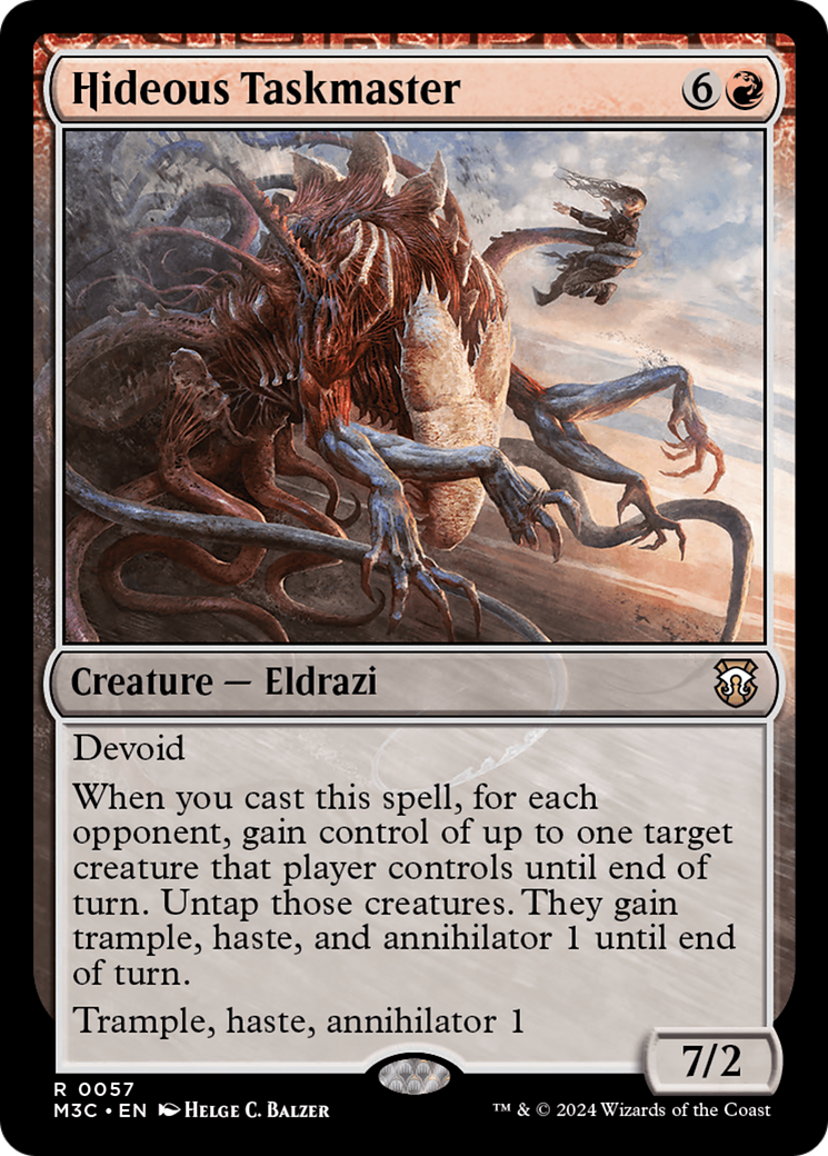 Image of Hideous Taskmaster (M3C-057) - Modern Horizons 3 Commander: (devoid)