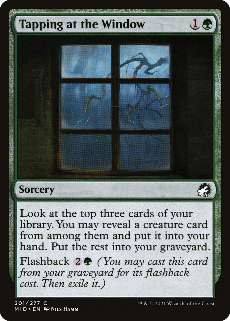 Image of Tapping at the Window (MID-201) - Innistrad: Midnight Hunt Foil