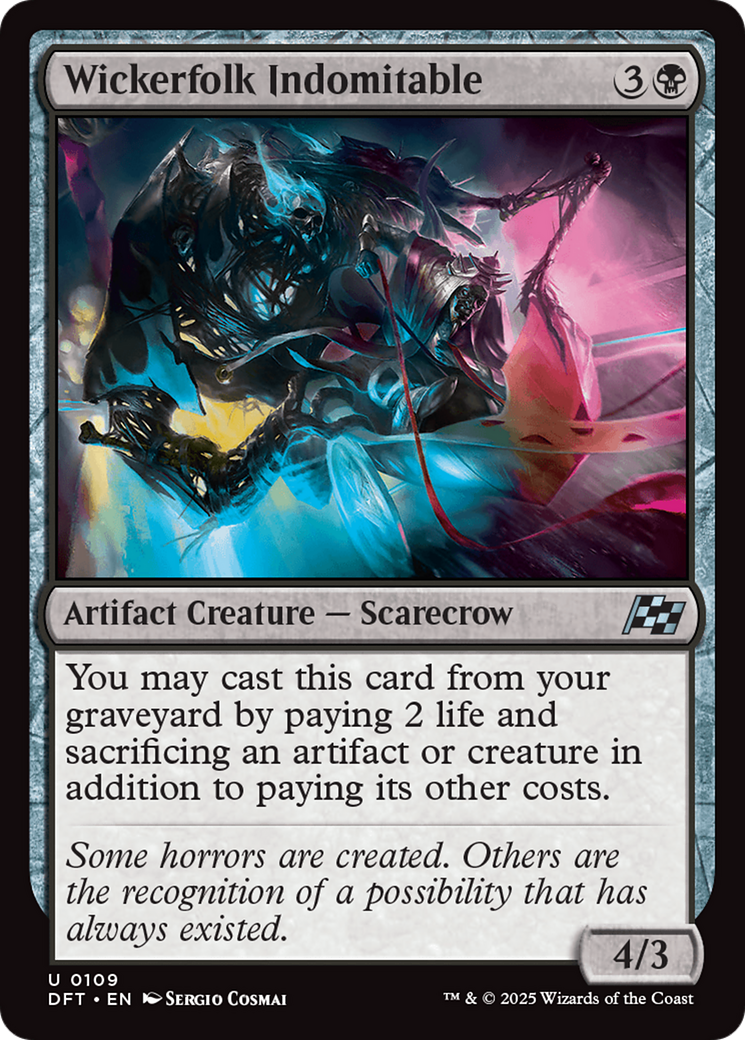 Image of Wickerfolk Indomitable (DFT-109) - Aetherdrift Foil