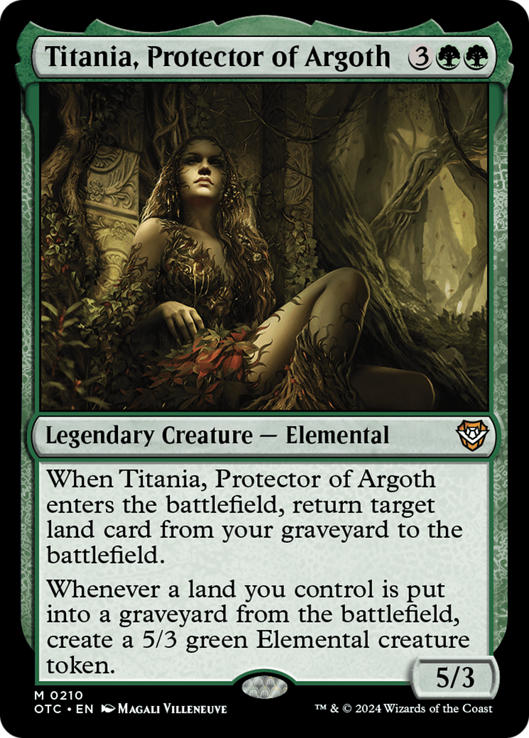 Image of Titania, Protector of Argoth (OTC-210) - Outlaws of Thunder Junction Commander