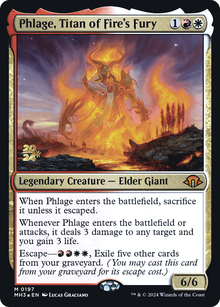 Image of Phlage, Titan of Fire's Fury (PRE-197) - Modern Horizons 3 Promos Foil