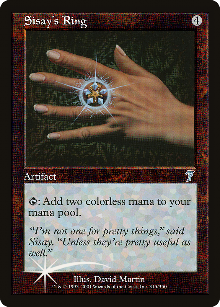 Image of Sisay's Ring (7ED-315) - 7th Edition Foil