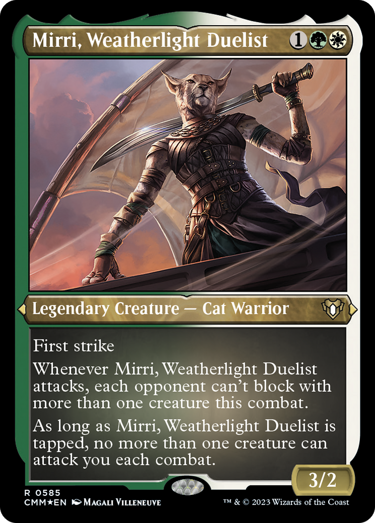 Image of Mirri, Weatherlight Duelist (CMM-585) - Commander Masters Etched Foil