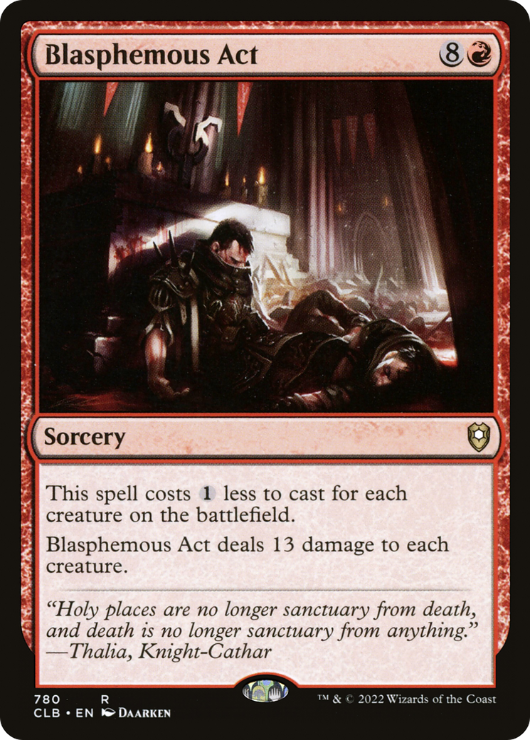 Image of Blasphemous Act (CLB-780) - Commander Legends: Battle for Baldur's Gate
