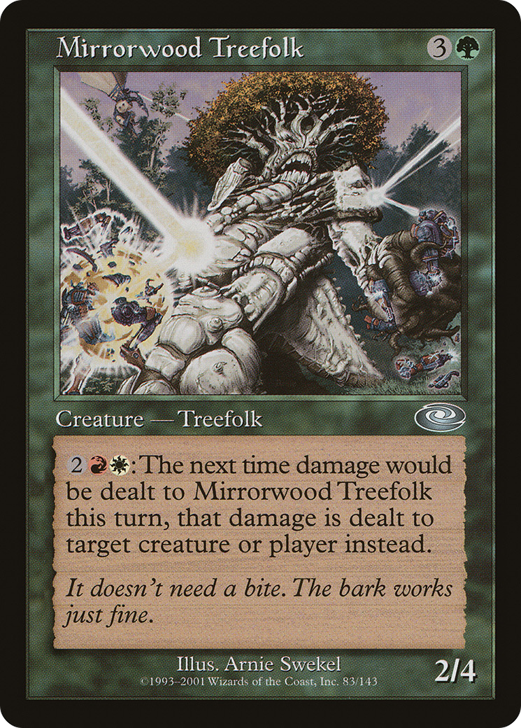 Image of Mirrorwood Treefolk (PLS-083) - Planeshift