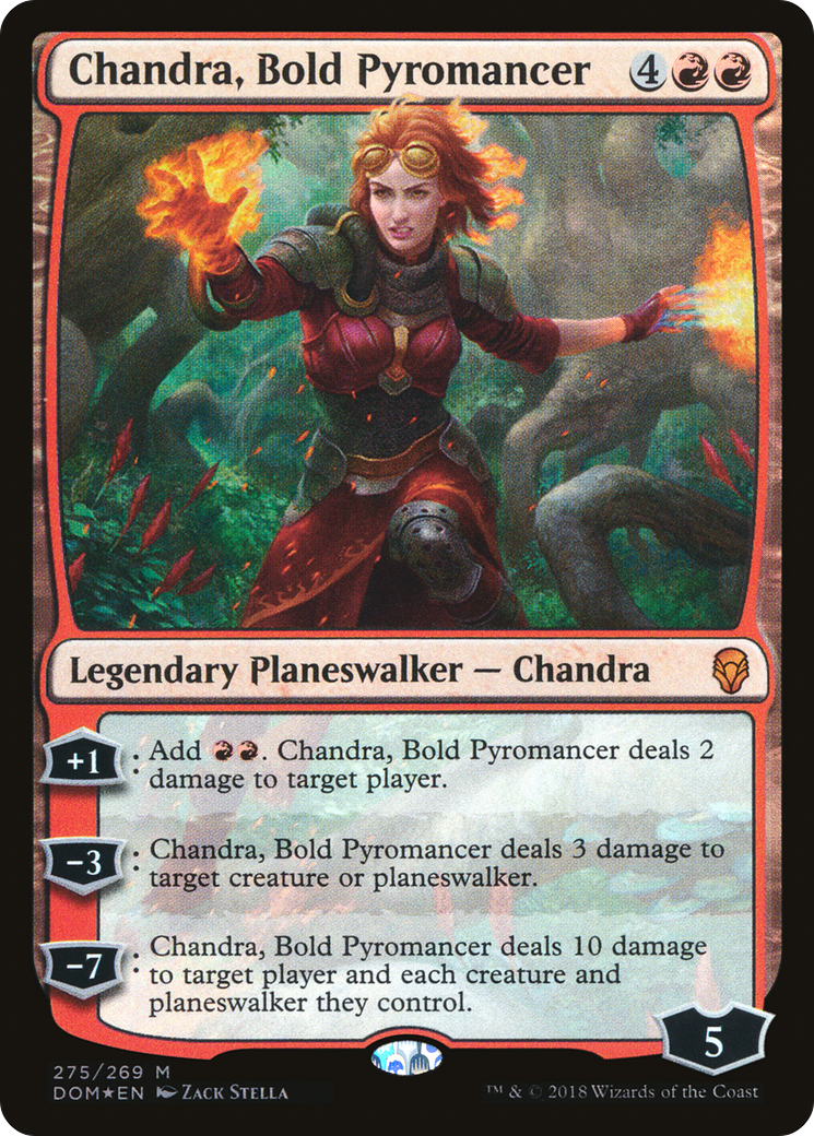 Image of Chandra, Bold Pyromancer (DOM-275) - Dominaria Foil