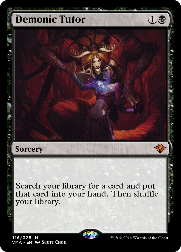 Image of Demonic Tutor (VMA-116) - Vintage Masters Foil