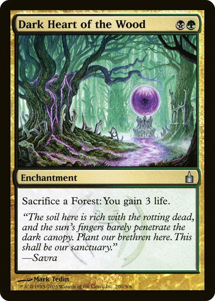 Image of Dark Heart of the Wood (RAV-200) - Ravnica: City of Guilds Foil