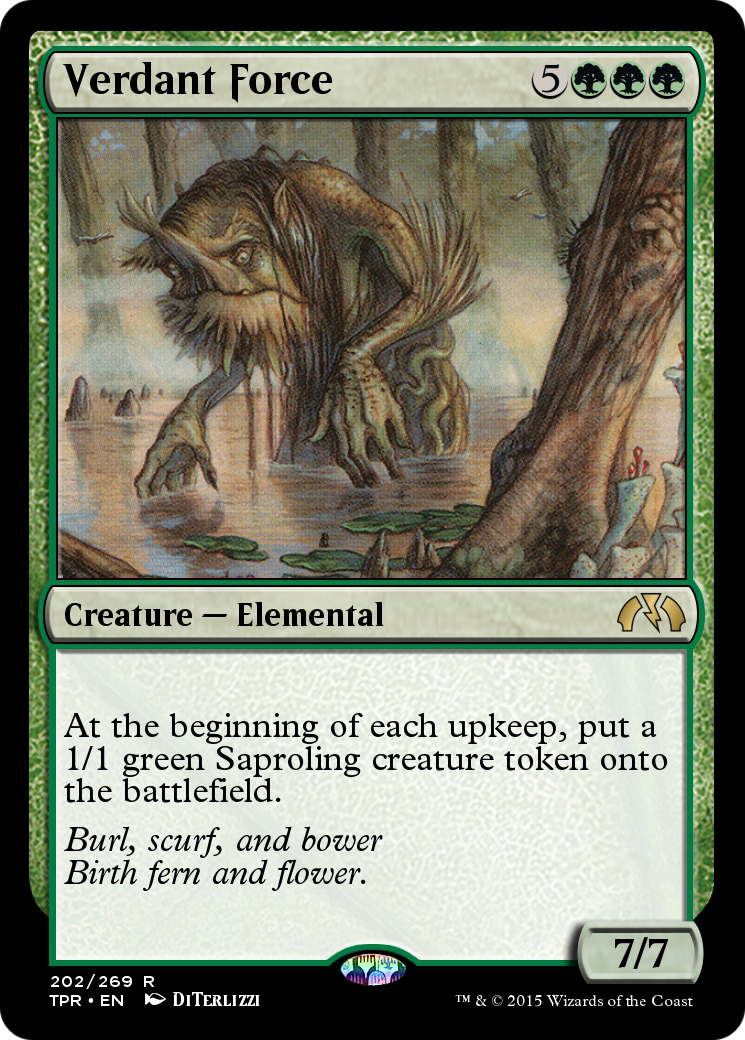 Image of Verdant Force (TPR-202) - Tempest Remastered Foil