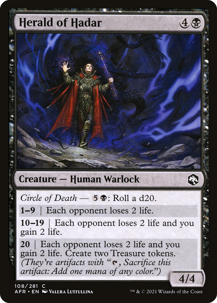 Image of Herald of Hadar (AFR-108) - Adventures in the Forgotten Realms Foil