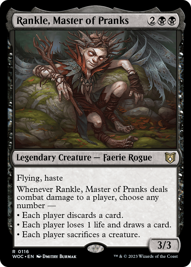 Image of Rankle, Master of Pranks (WOC-116) - Wilds of Eldraine Commander