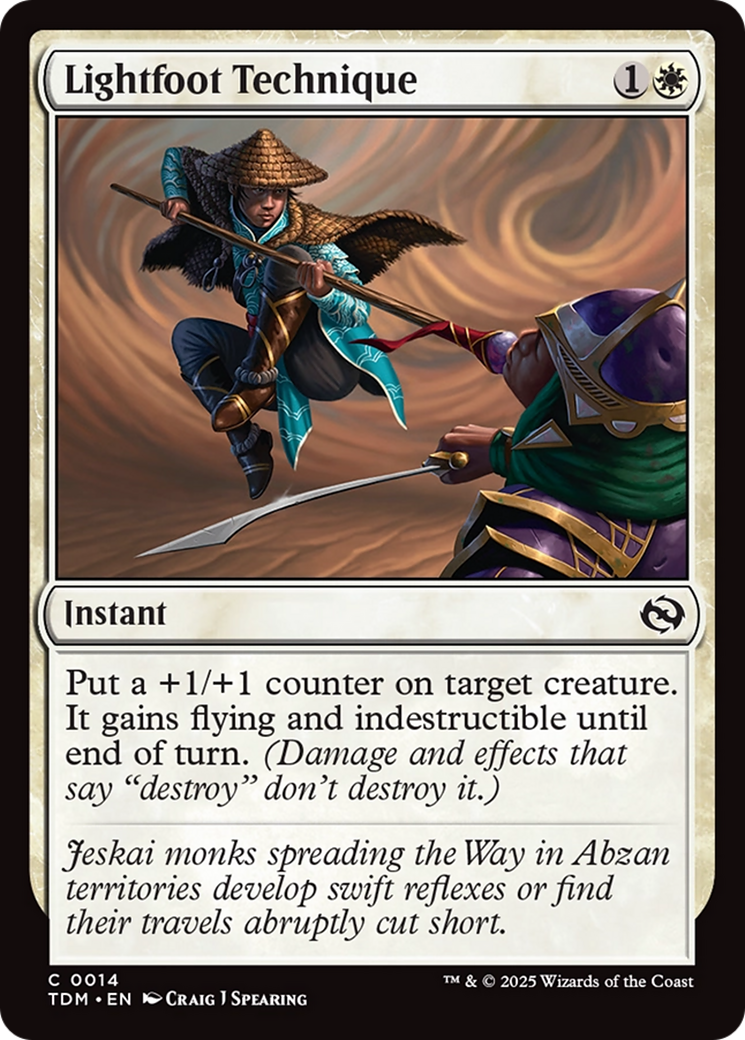 Image of Lightfoot Technique (TDM-014) - Tarkir: Dragonstorm Foil