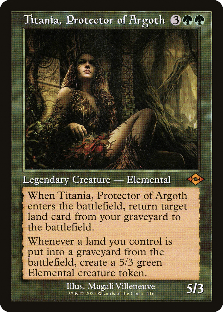 Image of Titania, Protector of Argoth (Retro Frame) (MH2-416) - Modern Horizons 2