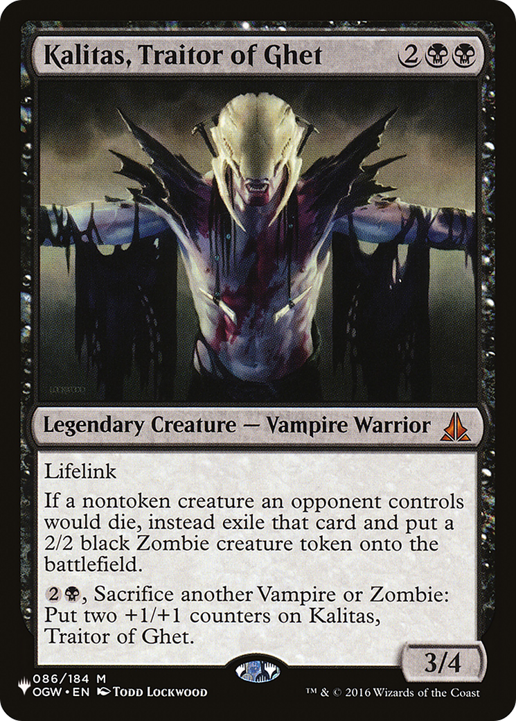Image of Kalitas, Traitor of Ghet (LIST-OGW-86) - The List