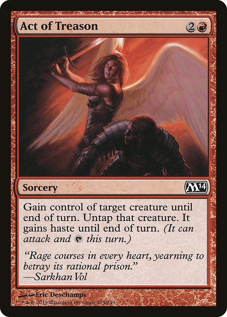 Image of Act of Treason (M14-125) - Magic 2014 Foil