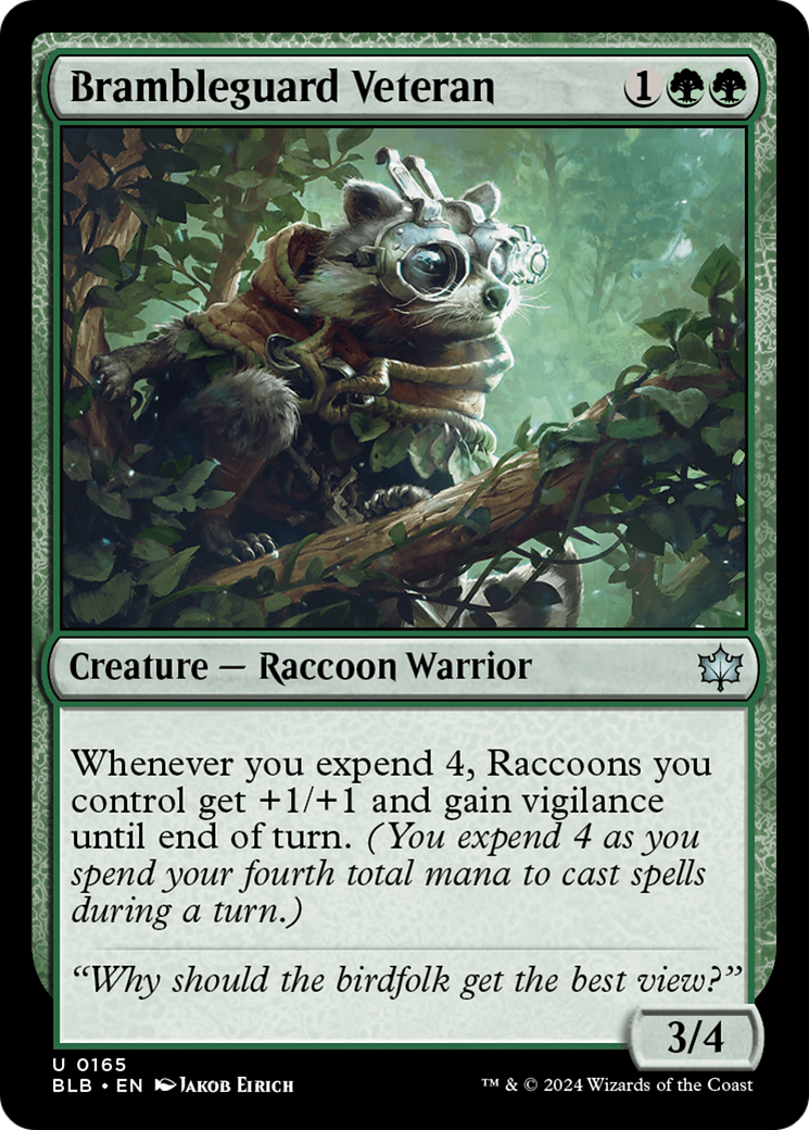 Image of Brambleguard Veteran (BLB-165) - Bloomburrow