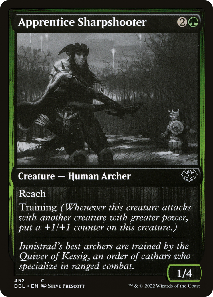 Image of Apprentice Sharpshooter (DBL-452) - Innistrad: Double Feature Foil